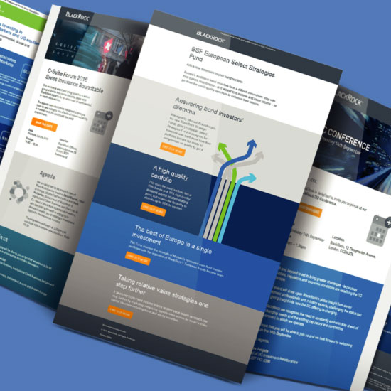 Image of three email templates