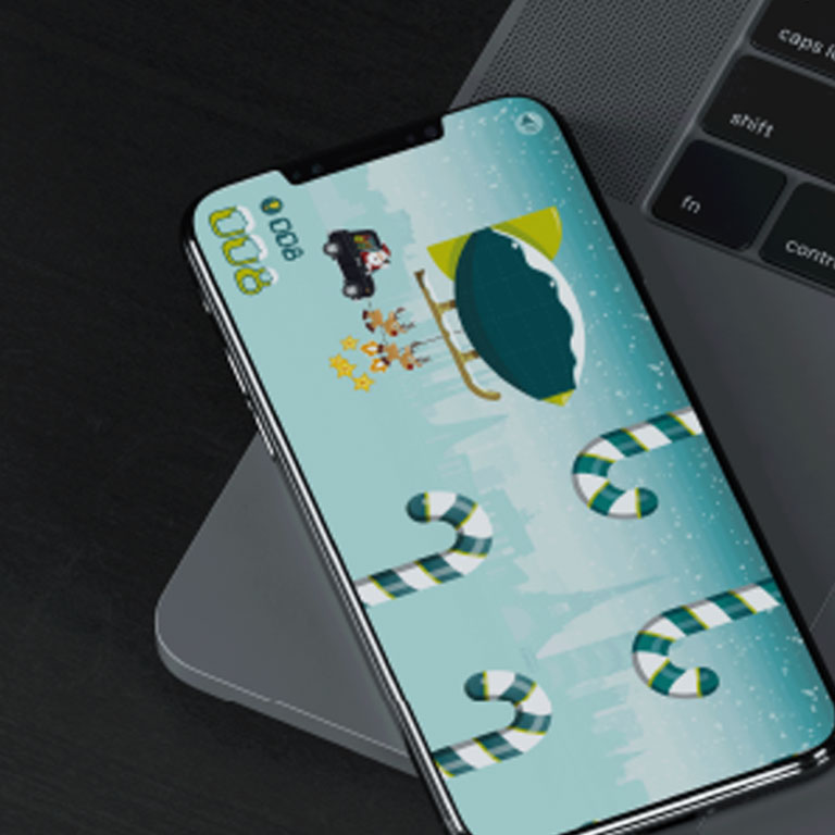 Image of mobile game on a mobile device
